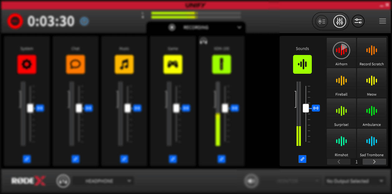 UNIFY sound pad playing